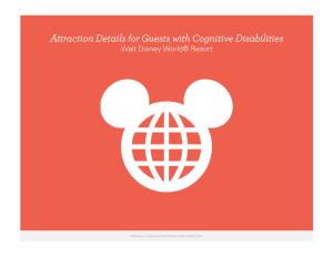 Attraction Details for Guests with Cognitive Disabilities Walt Disney World® Resort