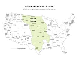 Map of the Plains Indians