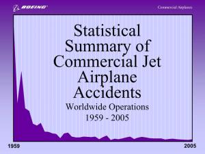 Statistical Summary of Commercial Jet Airplane Accidents Worldwide Operations 1959 - 2005
