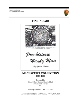 Finding Aid Manuscript Collection