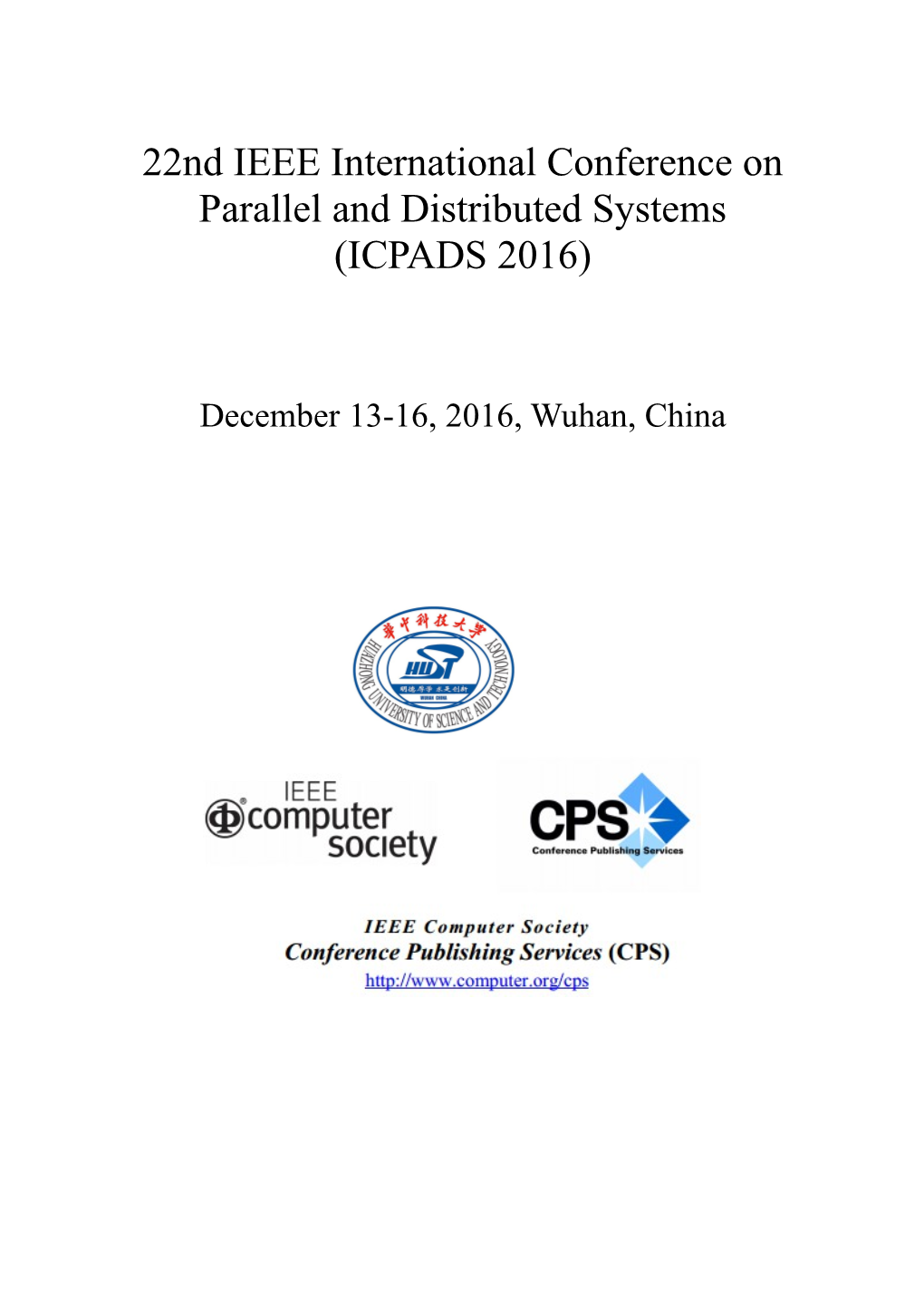 22Nd IEEE International Conference on Parallel and Distributed Systems