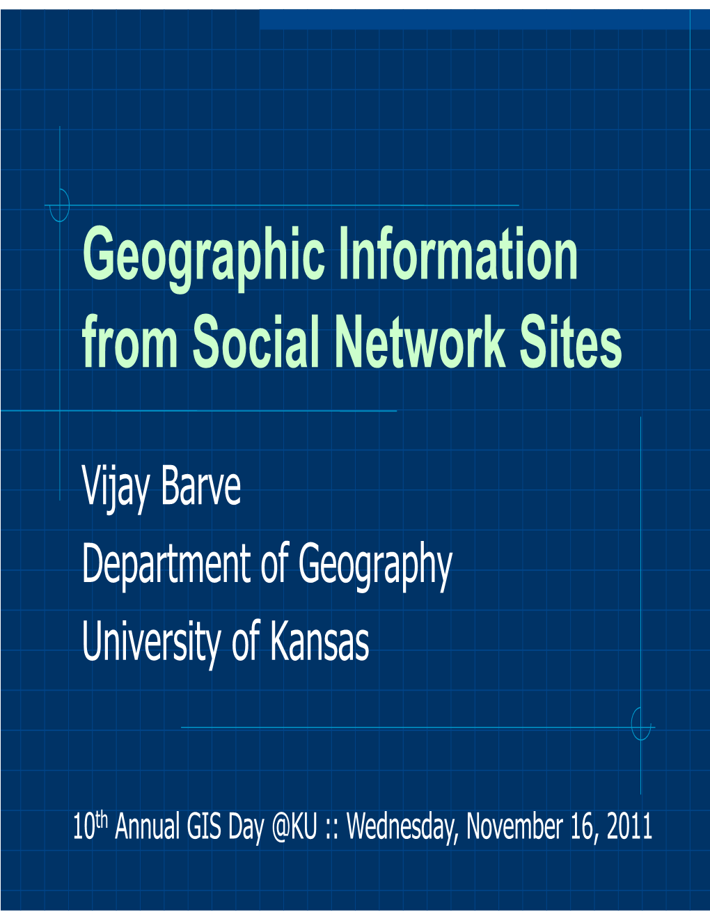 Geographic Information from Social Network Sites