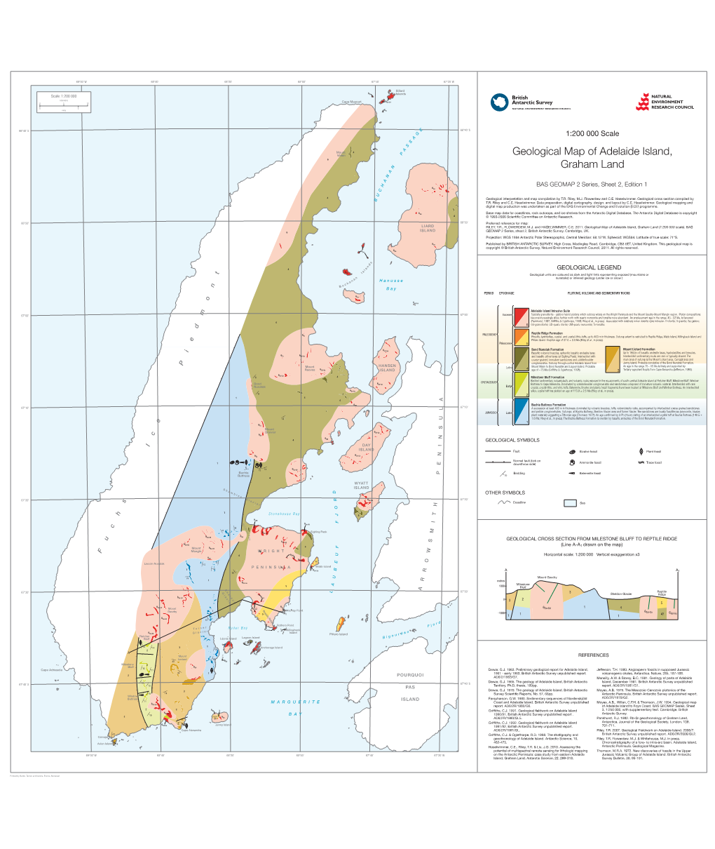 Geological Map of Adelaide Island