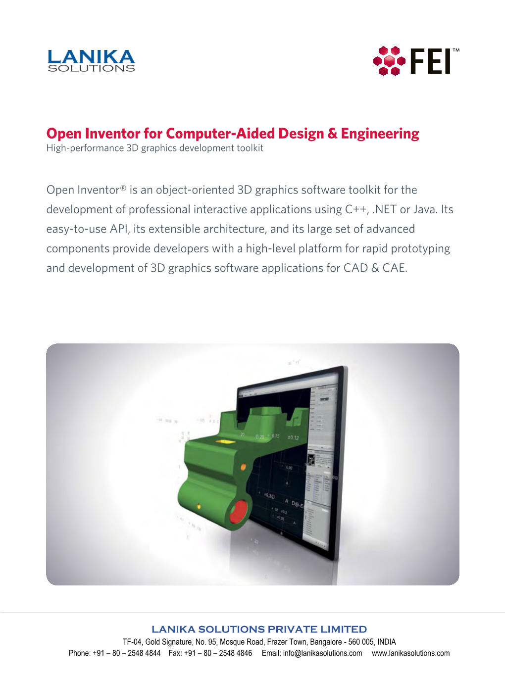 Open Inventor 3D Software Development Toolkit for CAD And