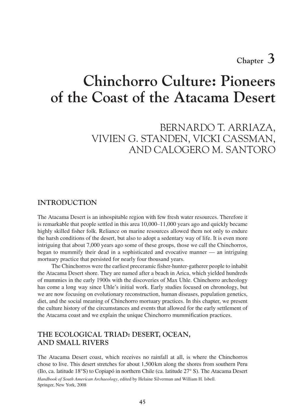 Chinchorro Culture: Pioneers of the Coast of the Atacama Desert