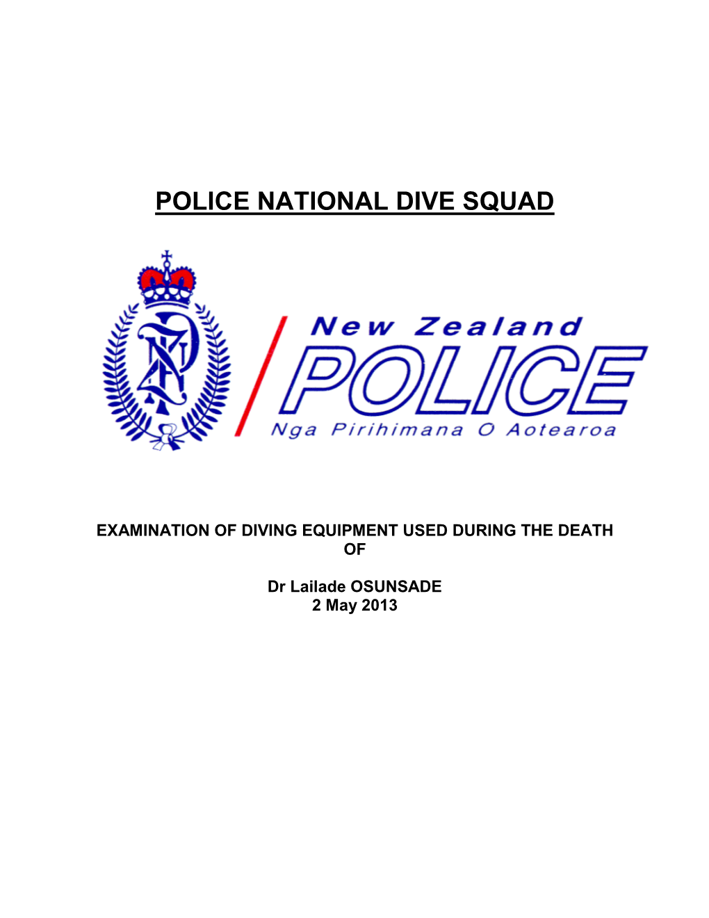 Police National Dive Squad