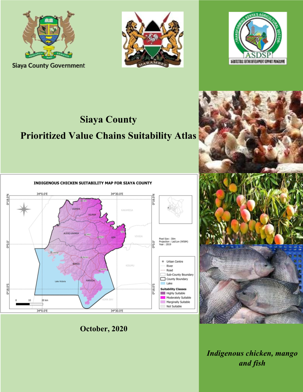 Siayacounty Prioritized Value Chain Suitability Maps