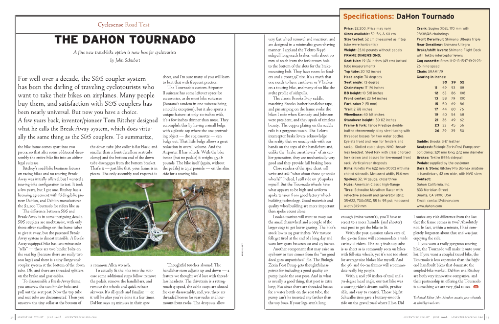 The Dahon Tournado