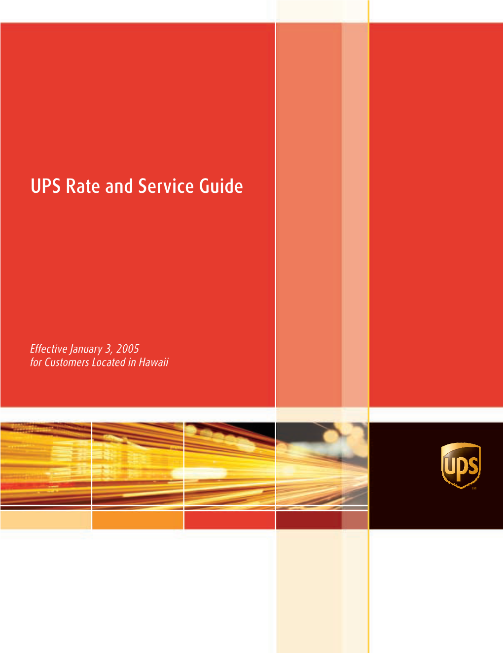 UPS Rate and Service Guide