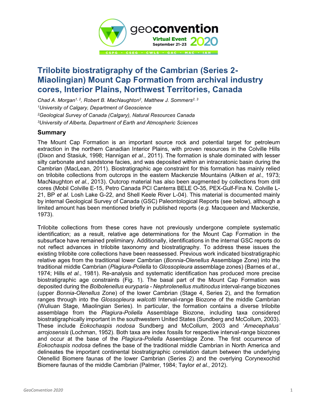 Trilobite Biostratigraphy of the Cambrian (Series 2- Miaolingian