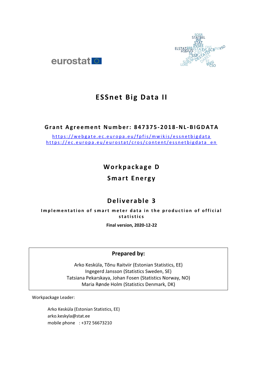 Essnet Big Data II