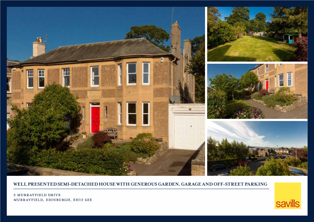 2 Murrayfield Drive Murrayfield, Edinburgh, Eh12 6Ee