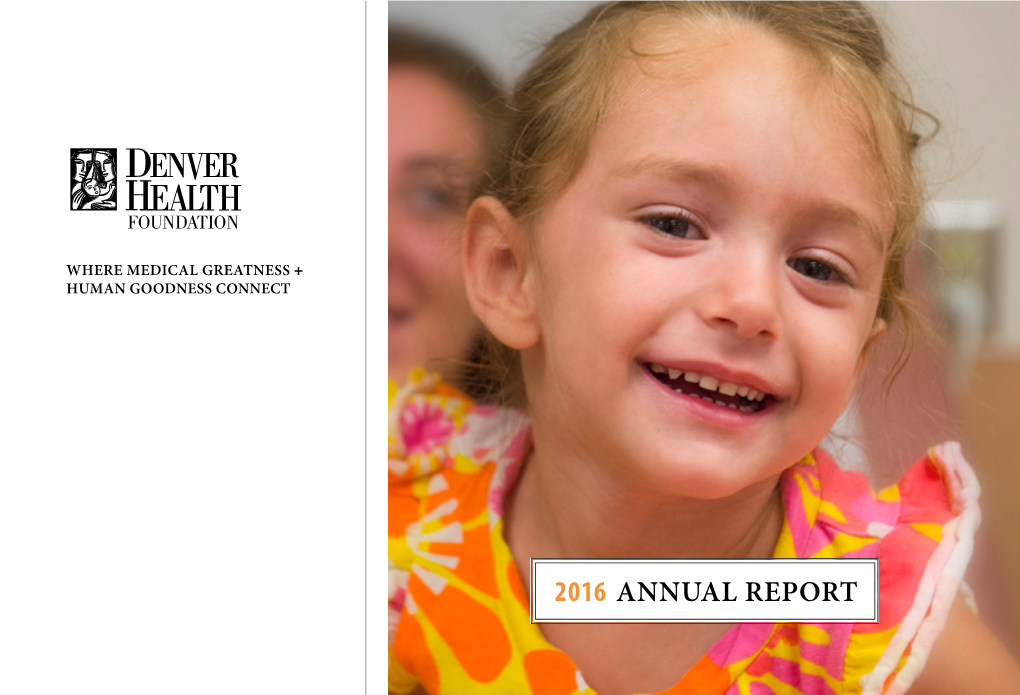 2016 Annual Report Letter from the Board Chair Contributions $5,606,596