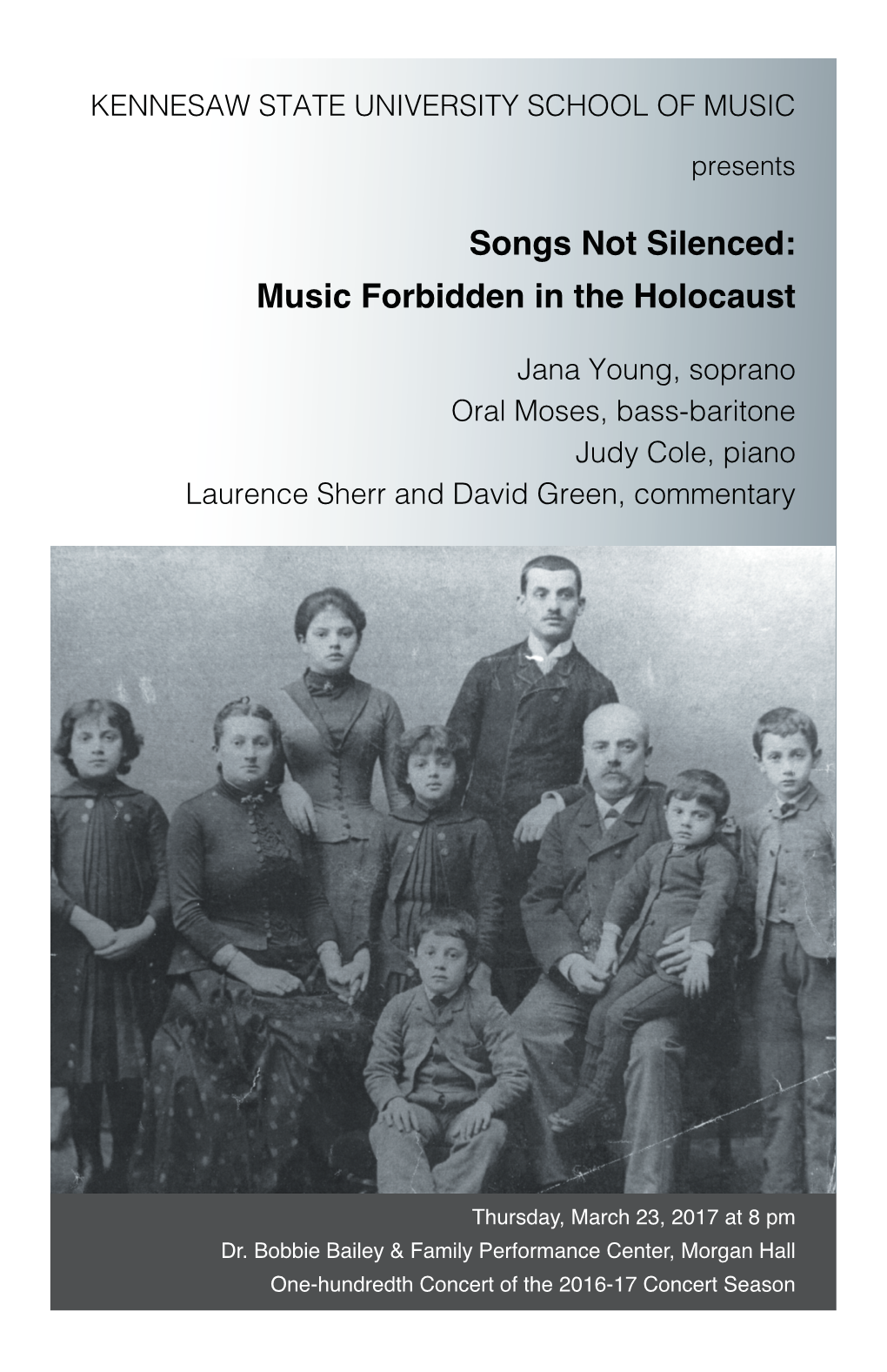 Songs Not Silenced: Music Forbidden in the Holocaust