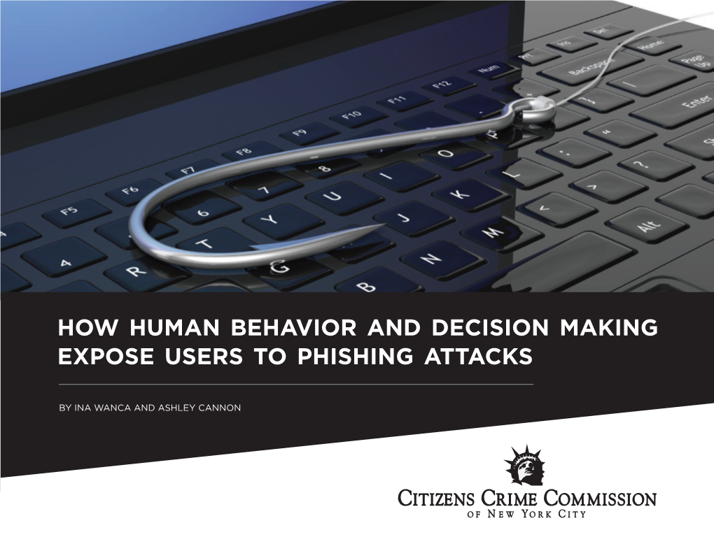 How Human Behavior and Decision Making Expose Users to Phishing Attacks