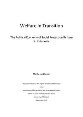 Welfare in Transition