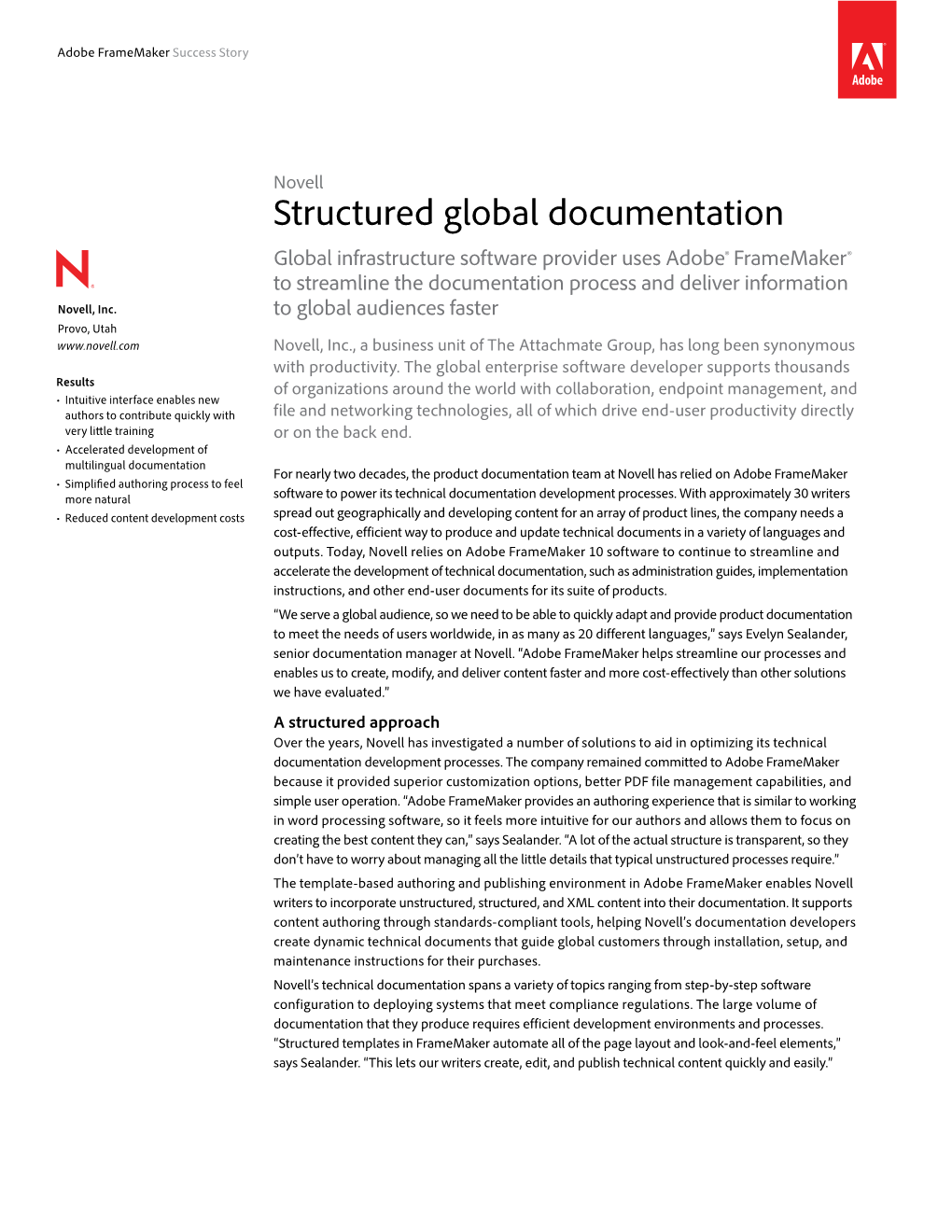 Structured Global Documentation