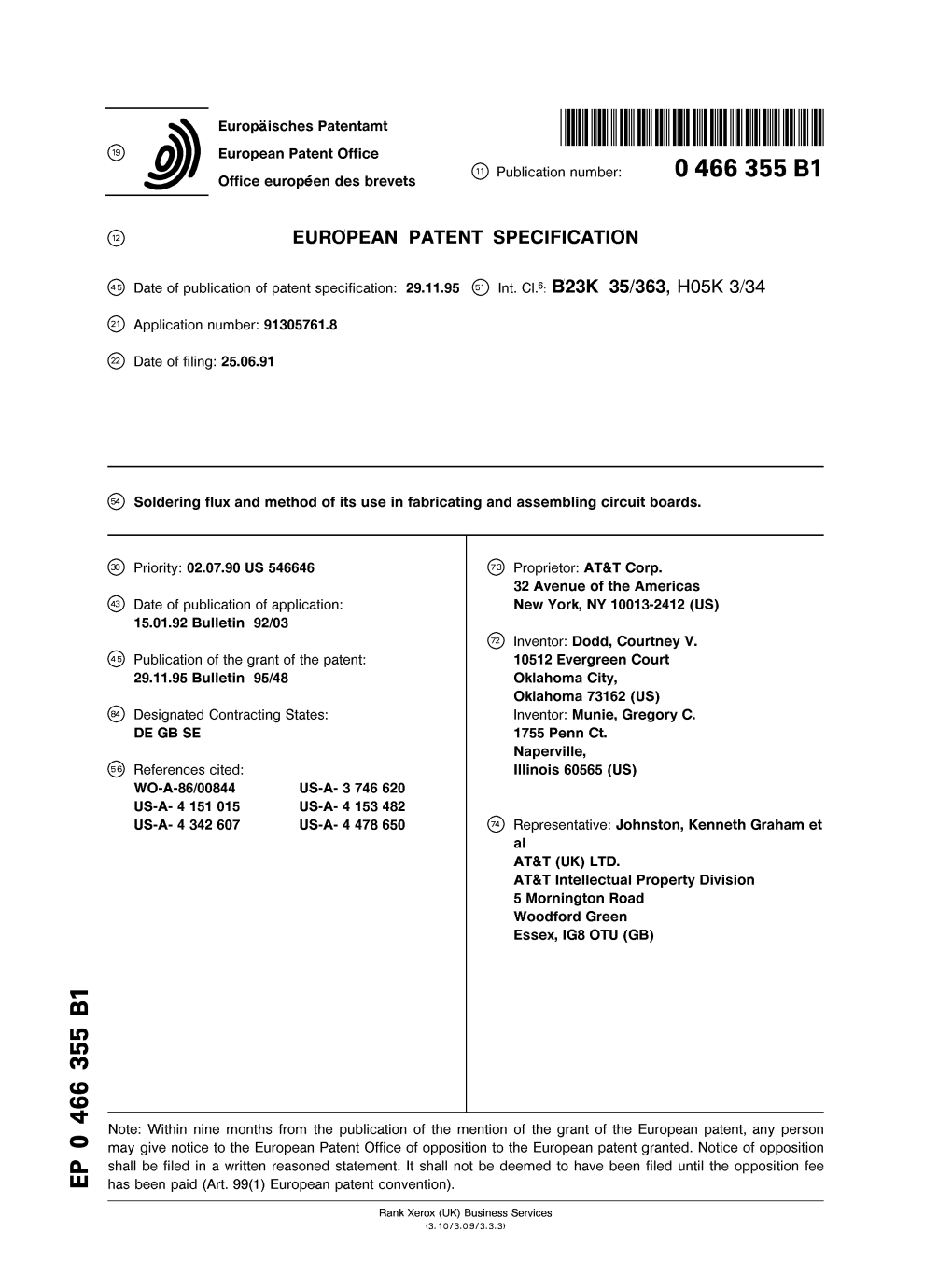 Soldering Flux and Method of Its Use in Fabricating and Assembling Circuit Boards