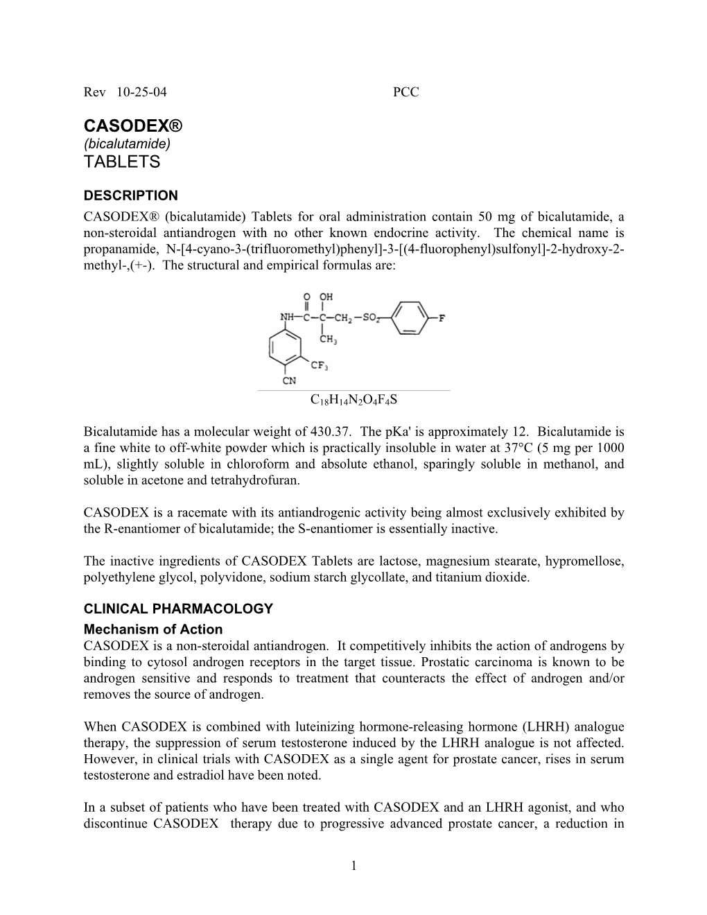 Casodex® Tablets