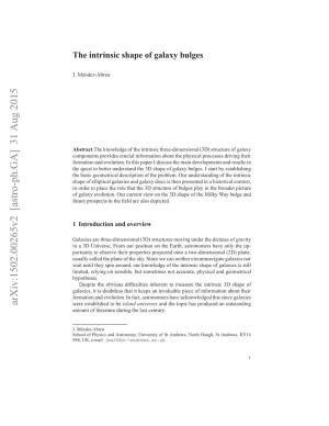 The Intrinsic Shape of Galaxy Bulges 3