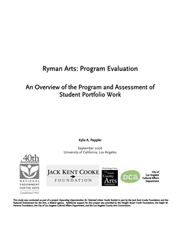 Ryman Arts: Program Evaluation