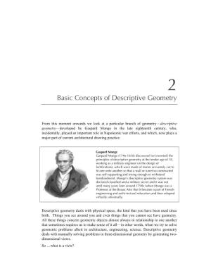 Basics of Descriptive Geometry