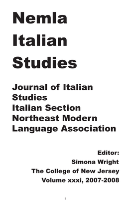 Nemla Italian Studies