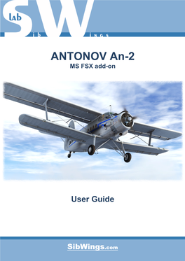 Antonov An-2 User Guide