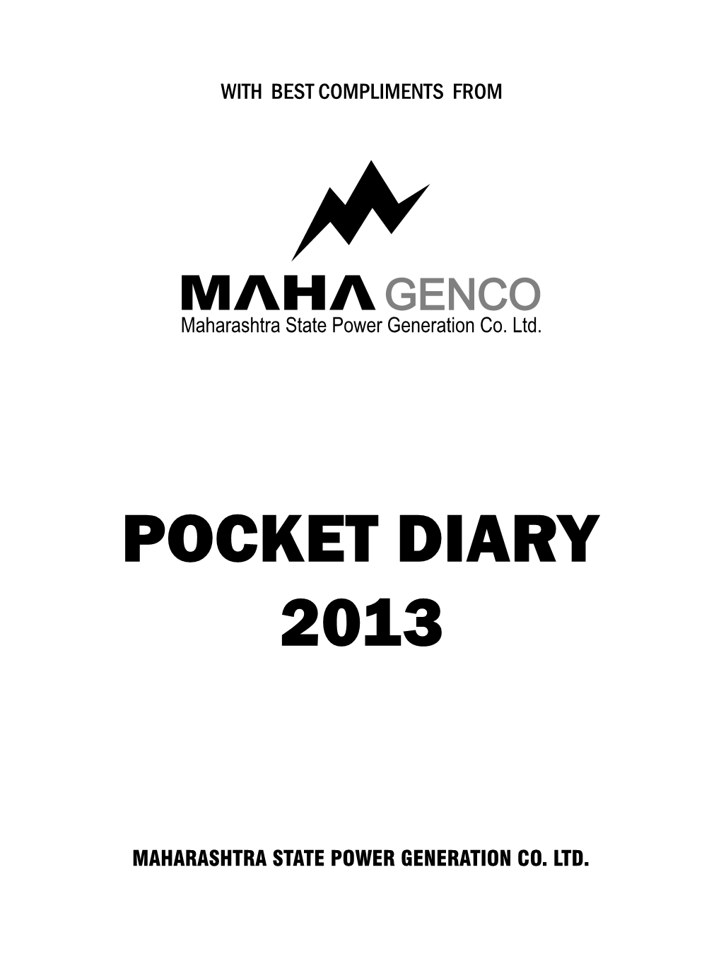 Pocket Diary 2013
