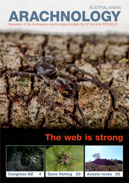 ARACHNOLOGY Newsletter of the Australasian Arachnological Society No