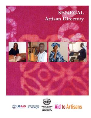 SENEGAL Artisan Directory =TABLE of CONTENTS