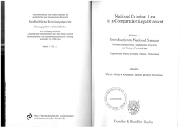 National Criminal Law in a Comparative Legal Context