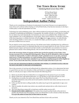 Independent Author Policy