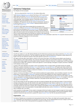 Geheime Feldpolizei from Wikipedia, the Free Encyclopedia