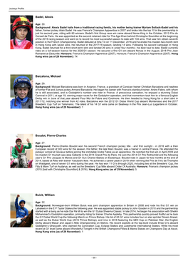 Jockeys Profile