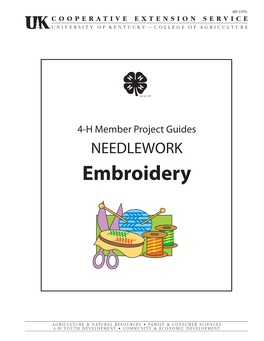 4JF11PA: 4-H Member Project Guides, Needlework, Embroidery