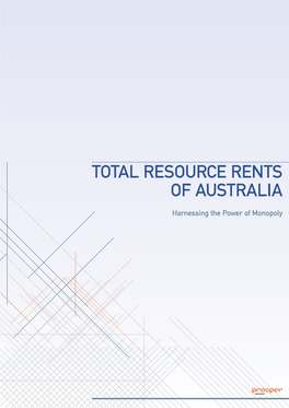 Total Resource Rents of Australia