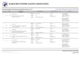 Karachi Customs Agents Association