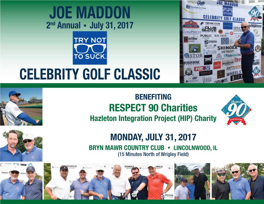 JOE MADDON 2Nd Annual • July 31, 2017