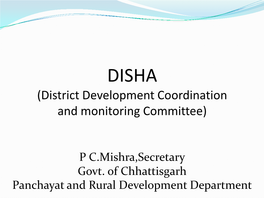 District Development Coordination and Monitoring Committee