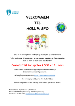 Velkommen Til Holum Sfo