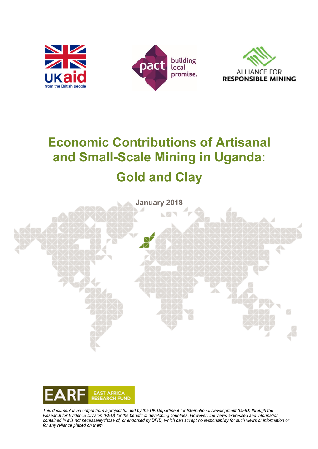 Economic Contributions of Artisanal and Small-Scale Mining in Uganda: Gold and Clay