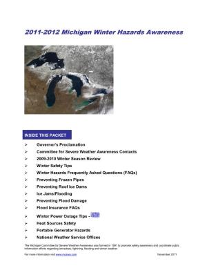 2011-2012 Michigan Winter Hazards Awareness