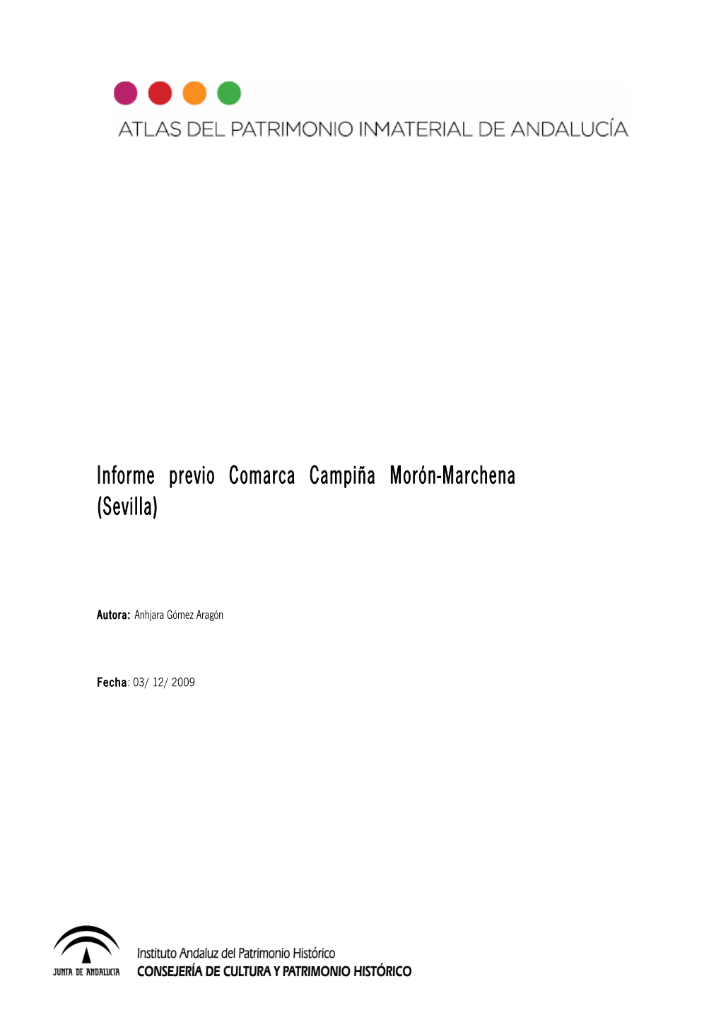 Informe Previo Comarca Campiña Morón-Marchena (Sevilla)