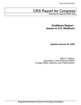 Caribbean Region: Issues in U.S