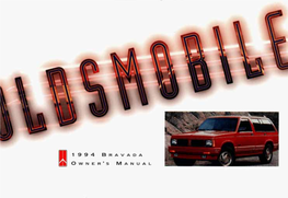 1994 Oldsmobile Bravada Owner's