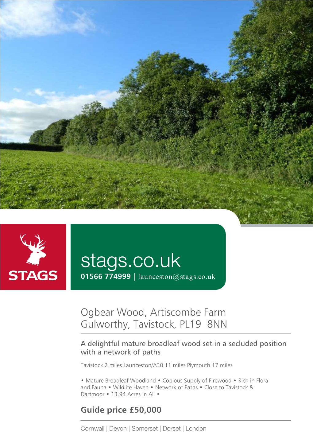Ogbear Wood, Artiscombe Farm Gulworthy, Tavistock, PL19 8NN