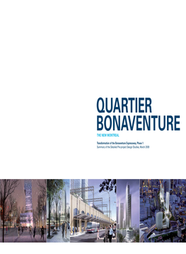 BONAVENTURE Quartier Bonaventure Transportation Objectives: Environment