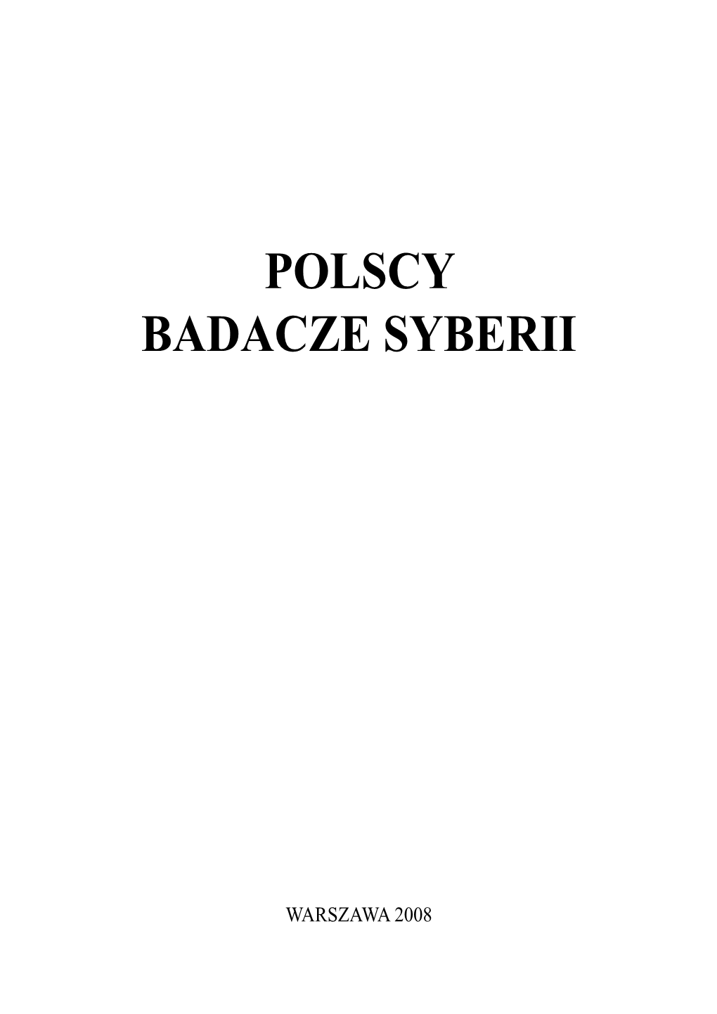 Polscy Badacze Syberii