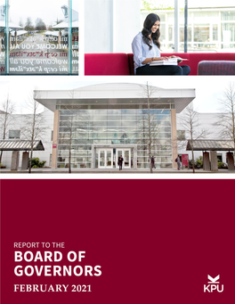 Report to the Board: February 2021